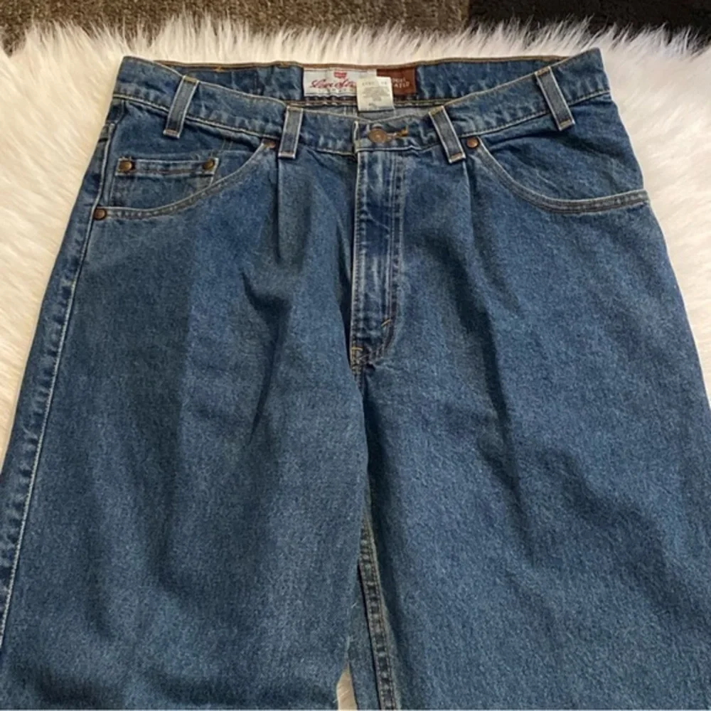 Vintage Levi’s Jeans 547 Mens 34X32 Loose‎ Fit Loose Pleated Orange Label Tab - Picture 4 of 16